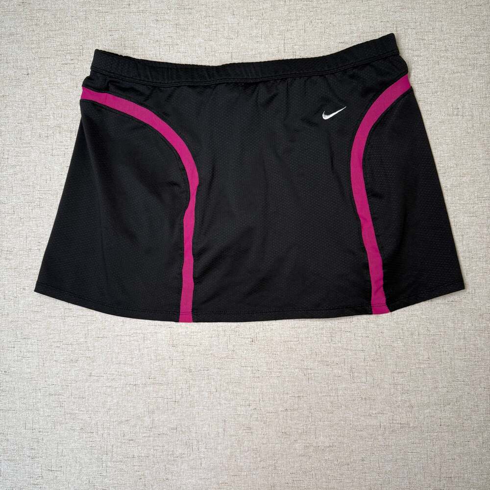 Nike Tennis Skort Black and Pink Athletic Mini Skirt Size M